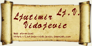 Ljutimir Vidojević vizit kartica